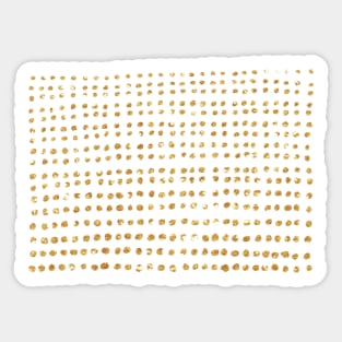 GOLDEN GLITTER DOTS Sticker